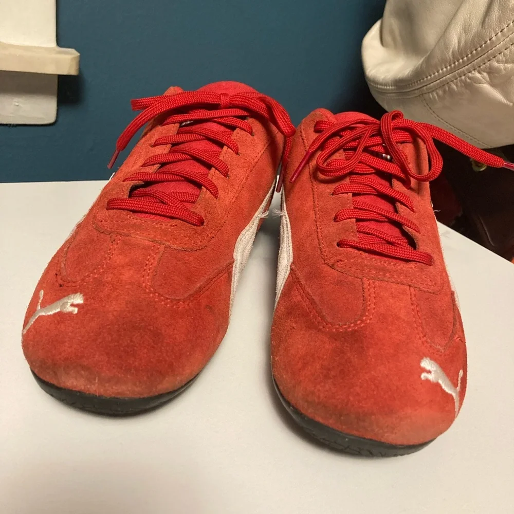 Puma Speedcat Red Suede Sneakers
